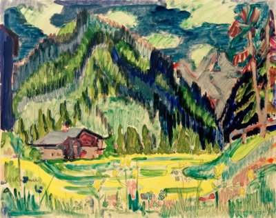 Wildboden door Ernst Ludwig Kirchner